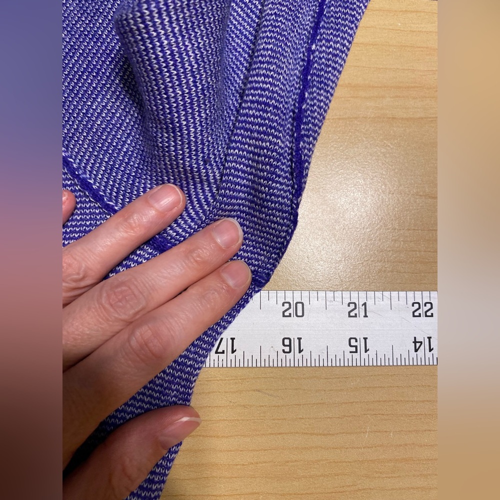 Lululemon Reversible Striped / Solid Purple Knit … - image 8